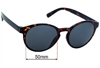 Invu Santiago Replacement Lenses 50mm wide 