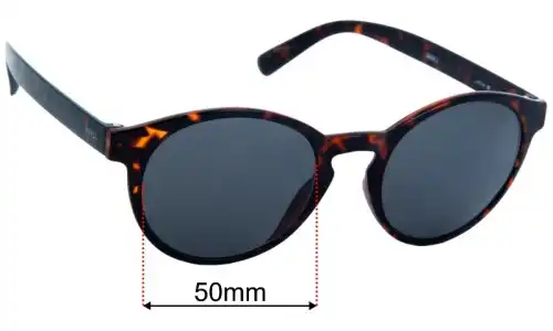 Invu Santiago Replacement Lenses 50mm wide 