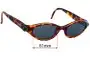 Sunglass Fix Verres de Remplacement pour IOVES West - 51mm Wide 