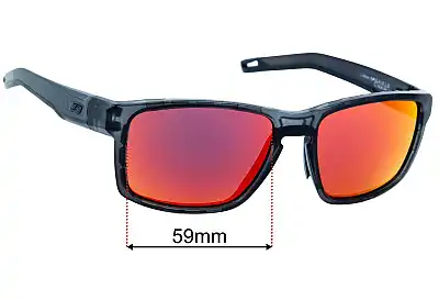 Julbo Shield J506 Replacement Sunglass Lenses - 59mm Wide 