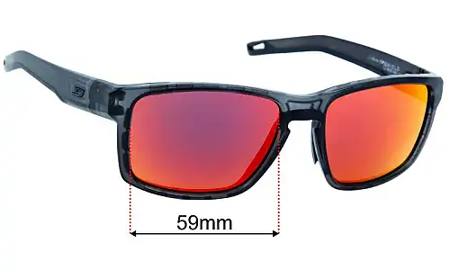 Julbo Shield J506 Replacement Sunglass Lenses - 59mm Wide 