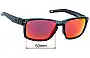 Julbo Shield J506 Replacement Sunglass Lenses - 59mm Wide 