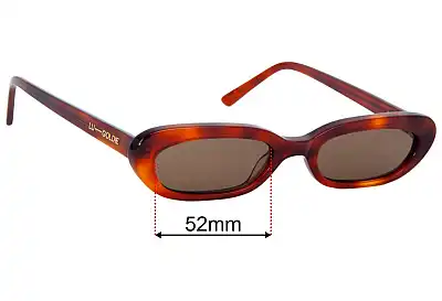 Lu Goldie Lola Replacement Lenses 52mm wide 