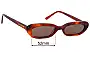 Sunglass Fix Replacement Lenses for Lu Goldie Lola - 52mm Wide 