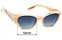 Sunglass Fix Lentes de Repuesto para Luv Lou Sydney - 54mm Wide 