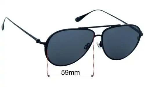 Maui Jim MJ543 Shallows Replacement Sunglass Lenses - 59mm 