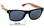 Sunglass Fix Replacement Lenses for Moana Road Wooden Arms - 53mm Wide 