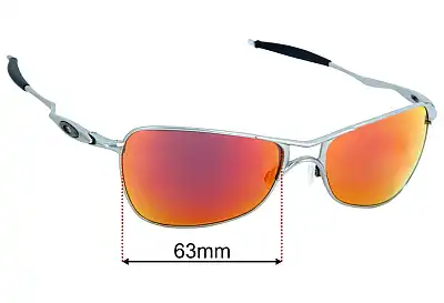 Oakley Crosshair Replacement Lenses 63mm wide 