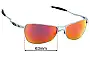 Oakley Crosshair Replacement Lenses 63mm wide 