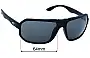 Sunglass Fix Replacement Lenses for O'Neill ONS 9028 2.0 - 64mm Wide 