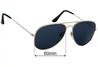 Polaroid 4116 Replacement Lenses 60mm wide 