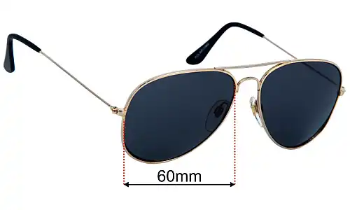 Polaroid 4116 Replacement Lenses 60mm wide 