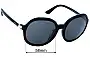 Prada SPR09VF Lentes de Repuesto 58mm wide 