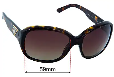 Prada SPR10M Lentes de Repuesto 59mm wide 