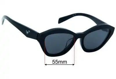 Prada SPRA02-F Replacement Lenses 55mm wide 