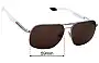 Prada SPS54N Lentes de Repuesto 59mm wide 