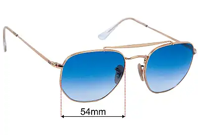 Ray-Ban RB3648 The Marshal Replacement Lenses 54mm wide 