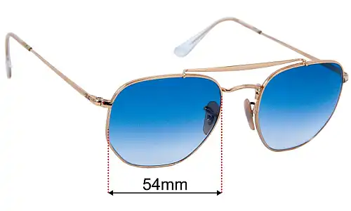 Ray-Ban RB3648 The Marshal Replacement Lenses 54mm wide 