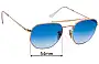 Sunglass Fix Replacement Lenses for Ray-Ban RB3648 The Marshal - 54mm Wide 
