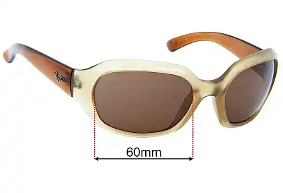 Ray-Ban RB4123 Replacement Lenses 60mm wide 