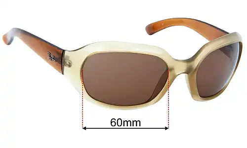 Ray-Ban RB4123 Replacement Lenses 60mm wide 