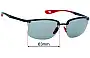 Ray-Ban RB4322-M Scuderia Ferrari Collection Replacement Lenses 63mm wide 
