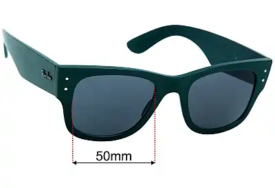 Ray-Ban RB0840-S Liteforce Replacement Lenses 50mm wide 