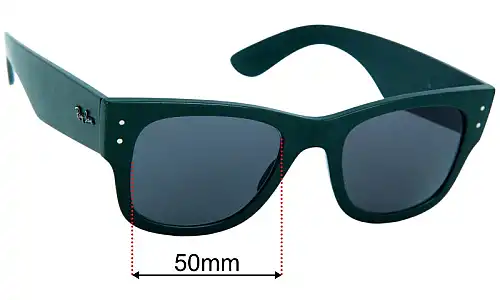 Ray-Ban RB0840-S Liteforce Replacement Sunglass Lenses - 50mm  