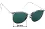Ray-Ban RB7140 Replacement Sunglass Lenses - 51mm  
