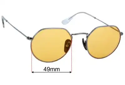 Ray-Ban RB8165V Jack Replacement Lenses 49mm wide 