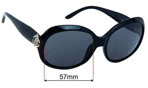 Roberto Cavalli Tulipano 529S Replacement Lenses 57mm wide 
