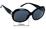 Roberto Cavalli Tulipano 529S Replacement Lenses 57mm wide 