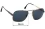 Safilo Elasta 3022/P Replacement Lenses 56mm wide 