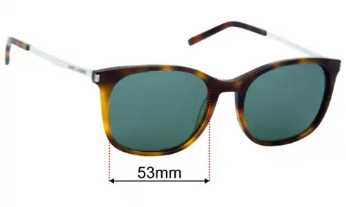 Saint Laurent SL111 Replacement Sunglass Lenses - 53mm  