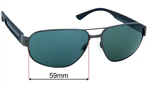 Specsavers Sun Rx 111 Replacement Lenses 59mm wide 