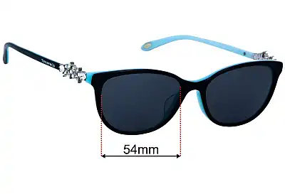 Tiffany & Co TF 2144-B-F Replacement Lenses 54mm wide 
