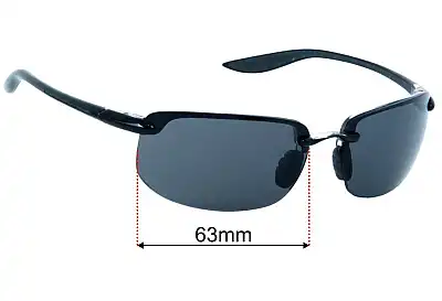 Tommy Bahama Gulf Breeze Replacement Lenses 63mm wide 