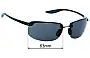 Sunglass Fix Replacement Lenses for Tommy Bahama Gulf Breeze - 63mm Wide 