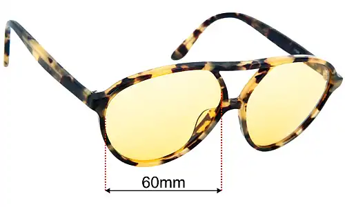 Valentino V728S Replacement Lenses 60mm wide 