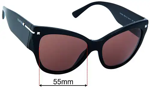 Valentino VA4028 Replacement Sunglass Lenses - 55mm 