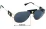 Sunglass Fix Replacement Lenses for Versace MOD 2252 - 63mm Wide 