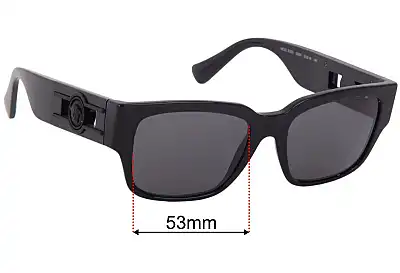 Versace MOD 3350 Replacement Lenses 53mm wide 