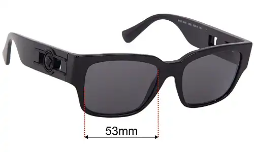 Versace MOD 3350 Ersatzgläser 53mm wide 