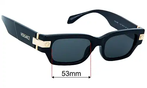 Versace MOD 4465 Replacement Sunglass Lenses 53mm 