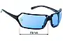Versace MOD 537 Replacement Lenses 73mm wide 