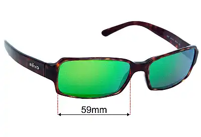 Revo 2037 Replacement Lenses 59mm wide 