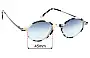 Sunglass Fix Replacement Lenses for Andy Wolf 4551 - 45mm Wide 