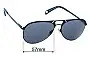 Sunglass Fix Verres de Remplacement pour Balmain BL1507S Sun Rx - 57mm Wide 