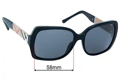 Burberry B 4160 Replacement Lenses 58mm wide 
