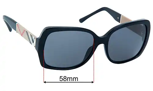 Burberry B 4160 Replacement Lenses 58mm wide 